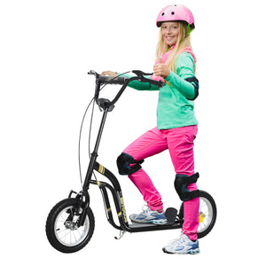 Kinderroller 12 Zoll höhenverstellbar Schwarz