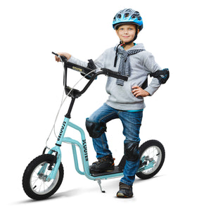 Monopattino per bambini, pneumatici da 12 pollici, blu
