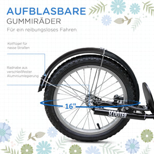 Kinderroller mit Bremse höhenverstellbar Blau