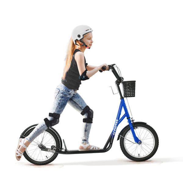 Kinderroller mit Bremse höhenverstellbar Blau