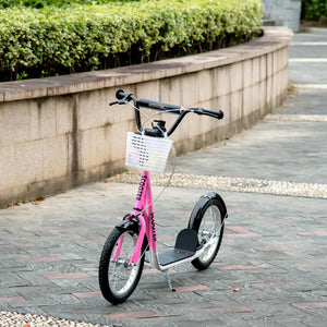Kinderroller mit Bremse höhenverstellbar Rosa
