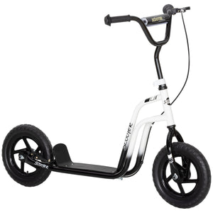 Kinderroller mit verstellbarem Lenker und Handbremse 5-12 Jahre weiss