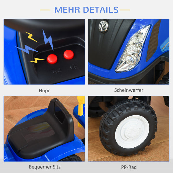 Kinderrutschauto Kinderfahrzeug mit Hupe Blau