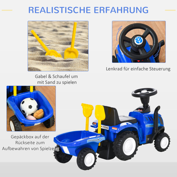 Kinderrutschauto Kinderfahrzeug mit Hupe Blau