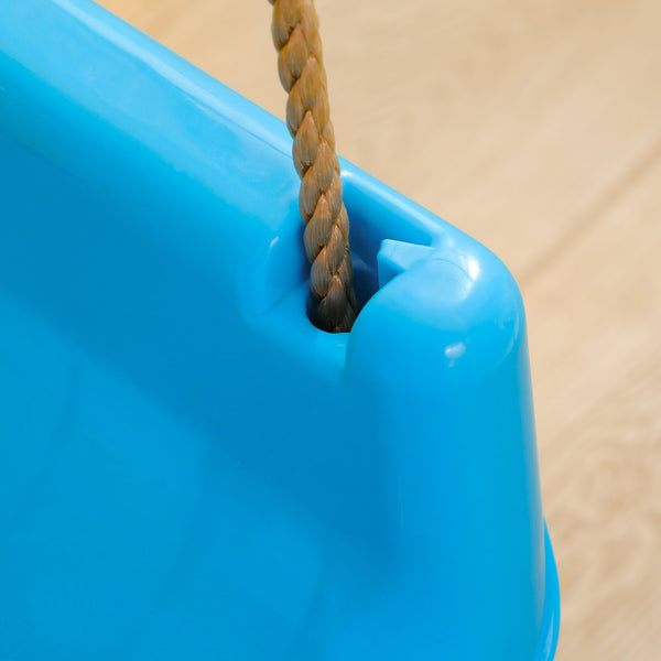 Kinderschaukel 3-in-1 höhenverstellbar für drinnen und draussen blau