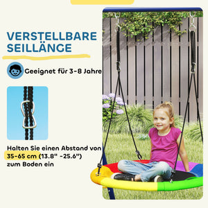Kinderschaukel-Set 6-in-1 Outdoor Spielgerät für Garten bunt