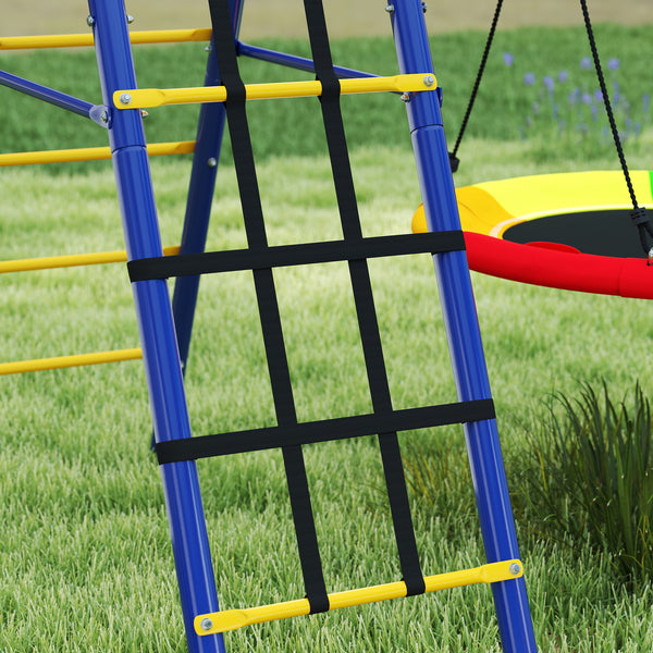 Kinderschaukel-Set 6-in-1 Outdoor Spielgerät für Garten bunt