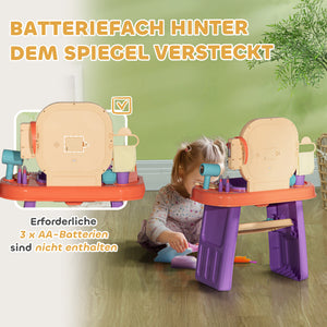 Kinderschminktisch Schminktisch LED Musik 3-6 Jahre Violett