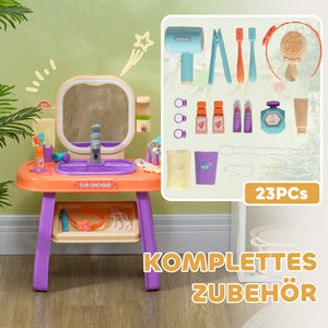Kinderschminktisch Schminktisch LED Musik 3-6 Jahre Violett