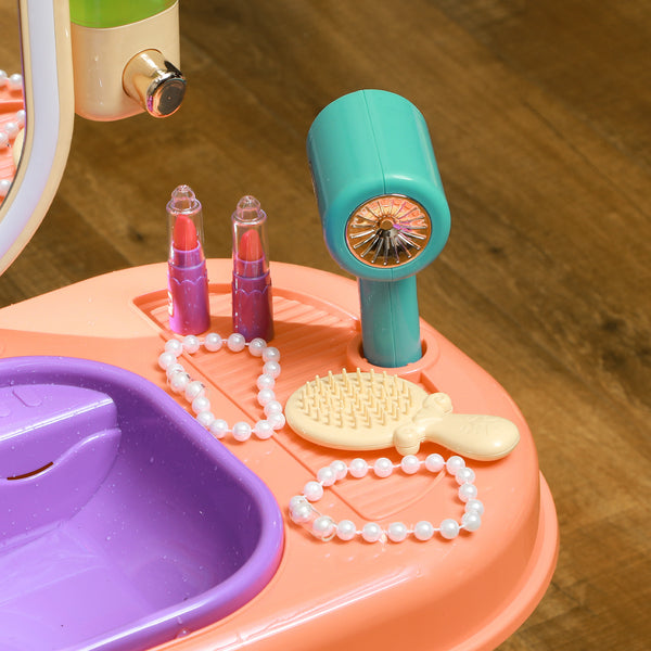 Kinderschminktisch Schminktisch LED Musik 3-6 Jahre Violett