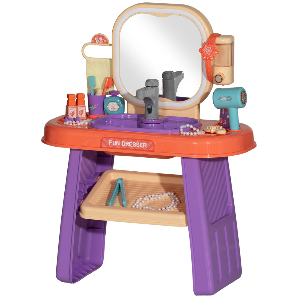 Toeletta per bambini, illuminazione a LED, musica, età 3-6, viola