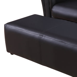 Kindersessel & Hocker Set 83x42x41cm Schwarz