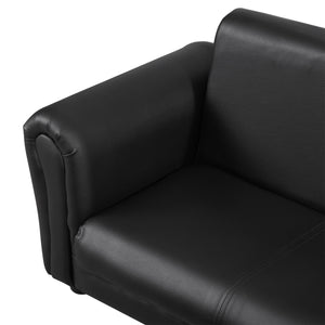 Kindersessel & Hocker Set 83x42x41cm Schwarz