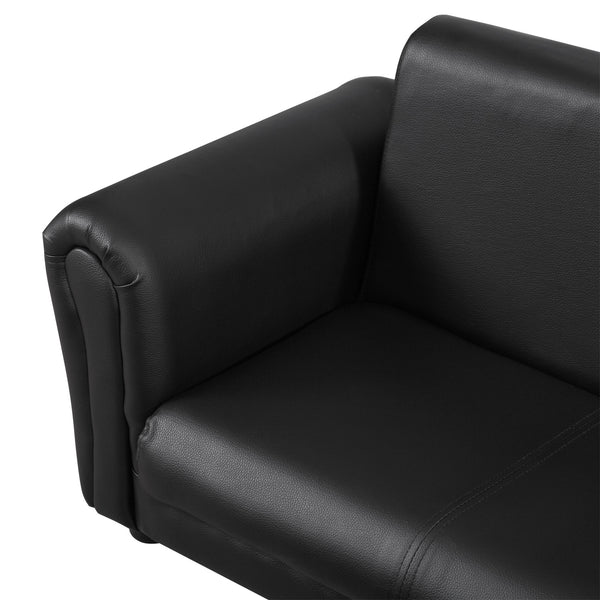 Kindersessel & Hocker Set 83x42x41cm Schwarz