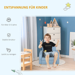 Kindersessel Kindersofa aus Schaumstoff für Kinderzimmer blau