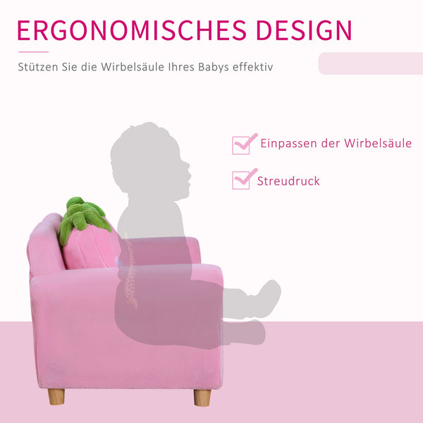 Kindersofa Erdbeere Sofa & Sessel für Kinderzimmer