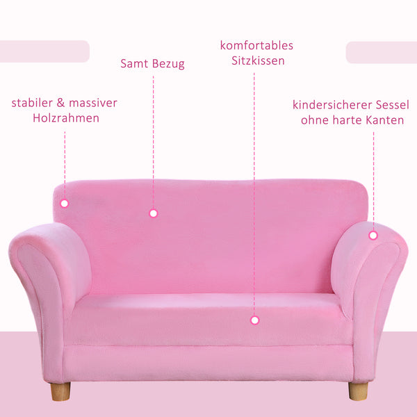 Kindersofa Erdbeere Sofa & Sessel für Kinderzimmer