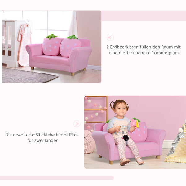 Kindersofa Erdbeere Sofa & Sessel für Kinderzimmer