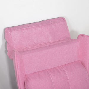 Kindersofa verstellbar mit Fussstütze für 3-5 Jahre rosa