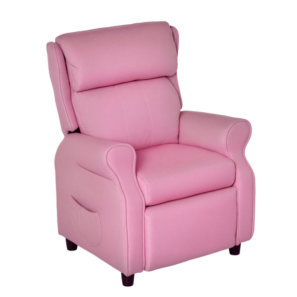 Kindersofa verstellbar mit Fussstütze für 3-5 Jahre rosa