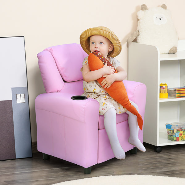 Kindersofa Schlafsofa für Kinder 62x56x69cm Rosa