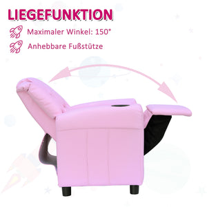 Kindersofa Schlafsofa für Kinder 62x56x69cm Rosa