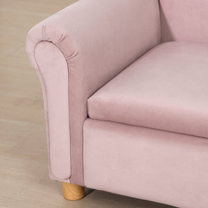 Kindersofa mit Stauraum Zweisitzer 3-5 Jahre Rosa