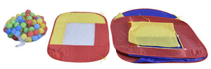 Children's play tent ball pit with 200 balls