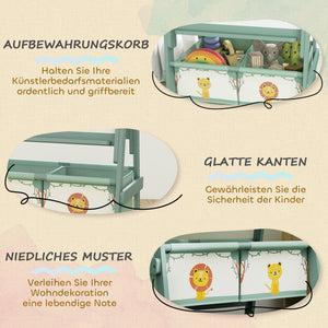 Kinderstaffelei 3 in 1 Tafel Whiteboard mit Papierrolle für Kinder