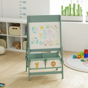 Kinderstaffelei 3 in 1 Tafel Whiteboard mit Papierrolle für Kinder