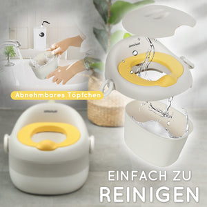 Pot enfant 3 en 1 avec poignées amovibles, capacité de charge jusqu'à 50 kg, gris