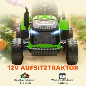 Kindertraktor elektrisch mit Fernbedienung für 3-8 Jahre