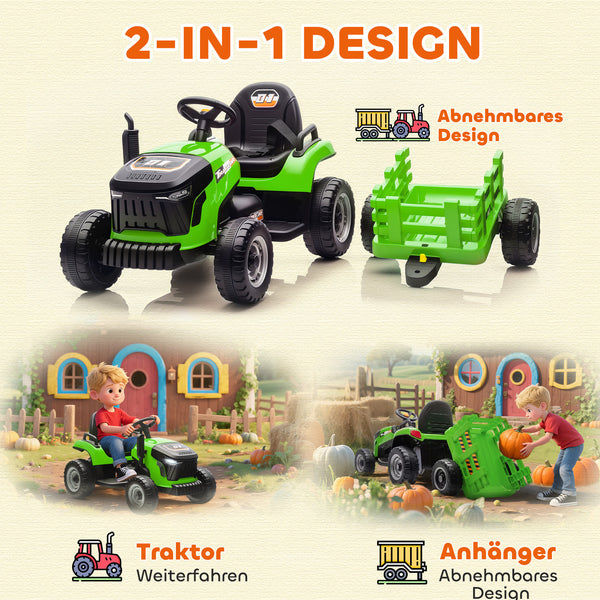Kindertraktor elektrisch mit Fernbedienung für 3-8 Jahre