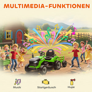 Kindertraktor elektrisch mit Fernbedienung für 3-8 Jahre