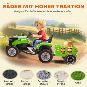Kindertraktor elektrisch mit Fernbedienung für 3-8 Jahre