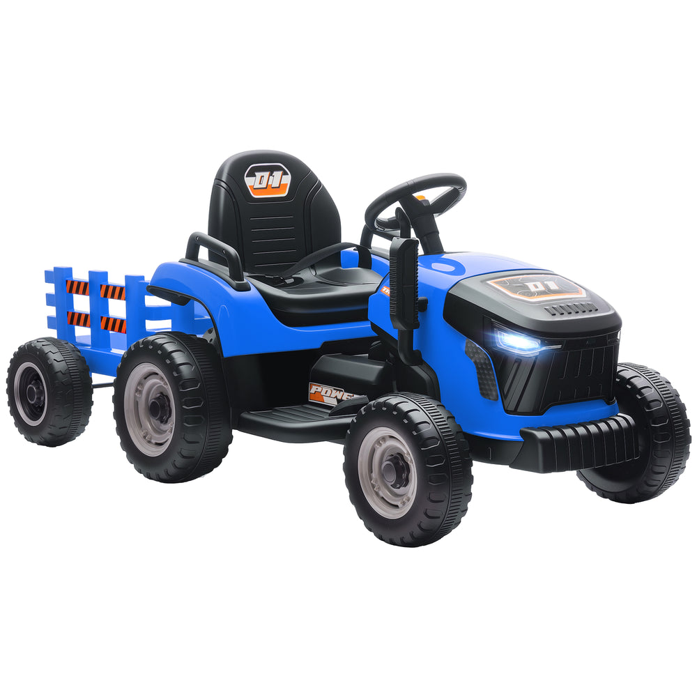 Kindertraktor elektrisch mit Fernbedienung für 3-8 Jahre blau