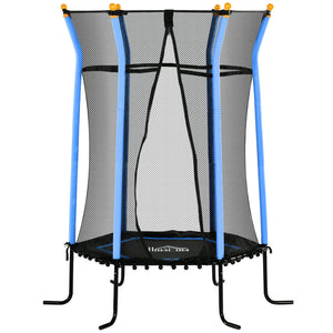 Kindertrampolin Ø163,5cm Sicherheitsnetz Kinder 3-10 Jahre Blau