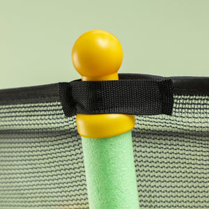 Kindertrampolin D:163,5cm Sicherheitsnetz Kinder 3-10 Jahre Grün