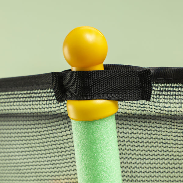 Kindertrampolin D:163,5cm Sicherheitsnetz Kinder 3-10 Jahre Grün