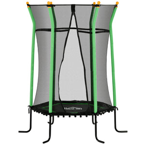 Kindertrampolin D:163,5cm Sicherheitsnetz Kinder 3-10 Jahre Grün