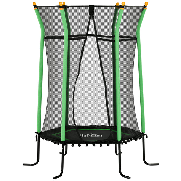 Kindertrampolin D:163,5cm Sicherheitsnetz Kinder 3-10 Jahre Grün