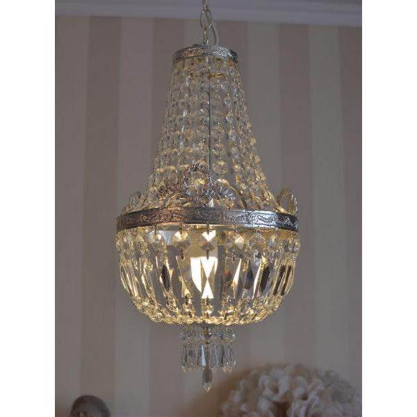 ANTIK DECKENLAMPE LÜSTER SHABBY CHIC KRISTALLLEUCHTE KRONLEUCHTER