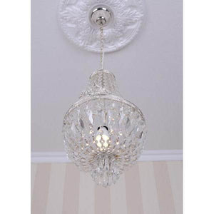 ANTIK DECKENLAMPE LÜSTER SHABBY CHIC KRISTALLLEUCHTE KRONLEUCHTER