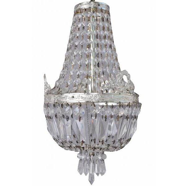 ANTIK DECKENLAMPE LÜSTER SHABBY CHIC KRISTALLLEUCHTE KRONLEUCHTER