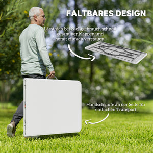 Klapptisch Campingtisch Picknicktisch faltbar weiss