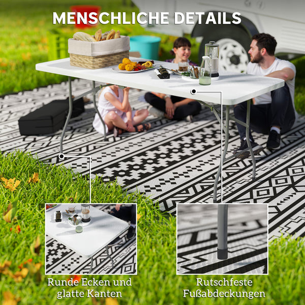 Klapptisch Campingtisch Picknicktisch faltbar weiss