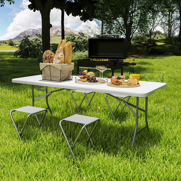 Klapptisch Campingtisch Picknicktisch faltbar weiss