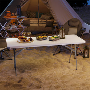 Klapptisch Campingtisch Picknicktisch faltbar weiss