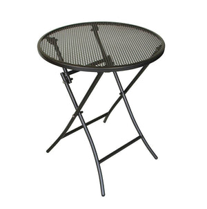 Gartentisch Klapptisch Bistro MOCCA 60cm rund Streckmetall eisengrau