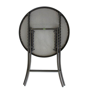 Gartentisch Klapptisch Bistro MOCCA 60cm rund Streckmetall eisengrau